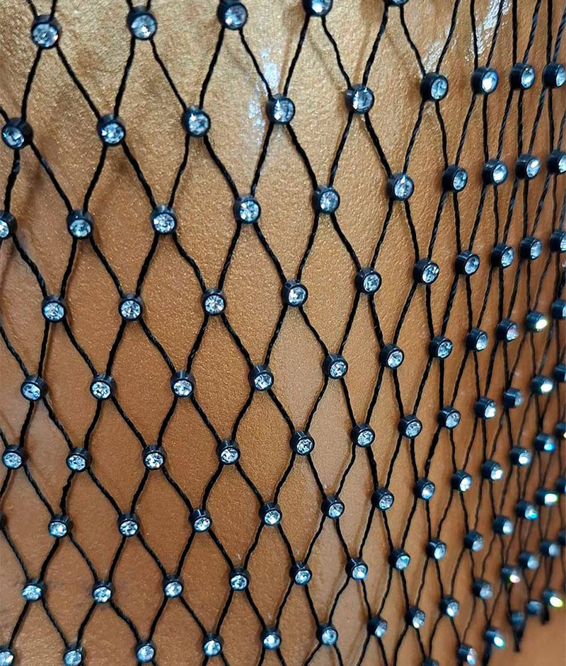 Cropped de Tela e Strass
