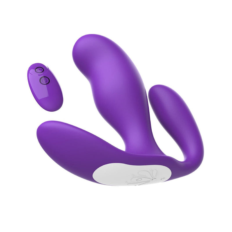 Plug Anal Vibratório Duplo com controle remoto