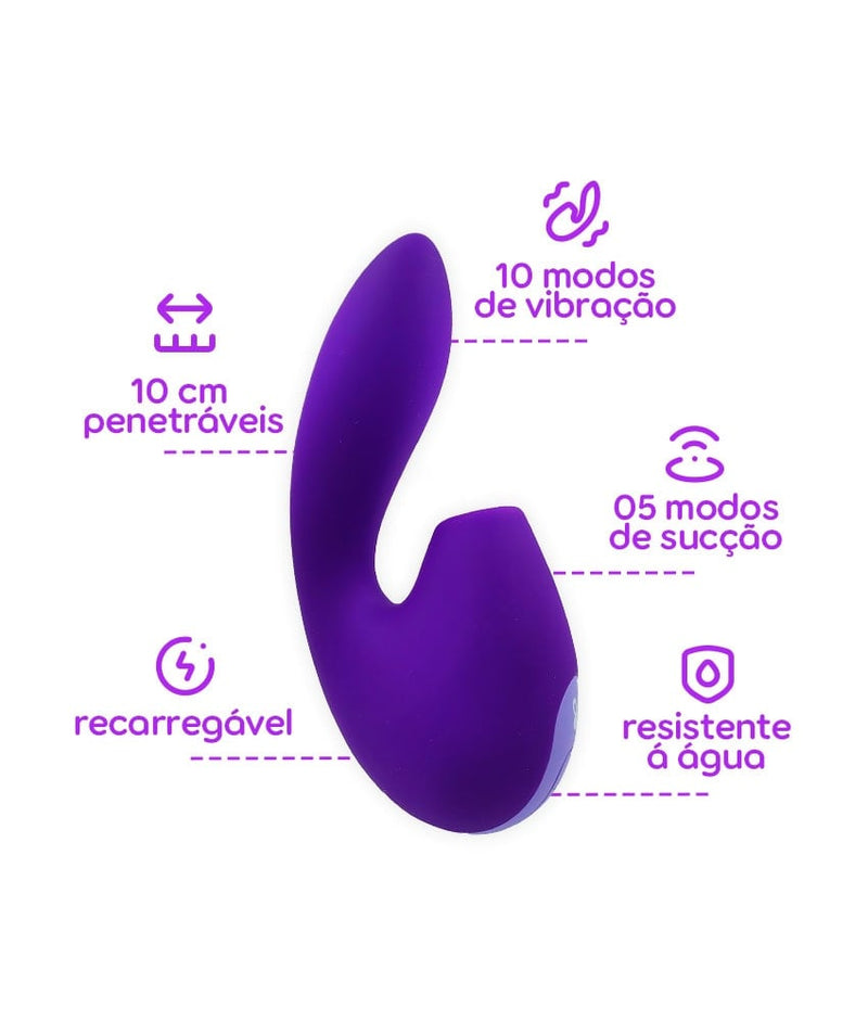 Dona Coelha Serelepe – Sugador com Vibração e Penetração ao Mesmo Tempo