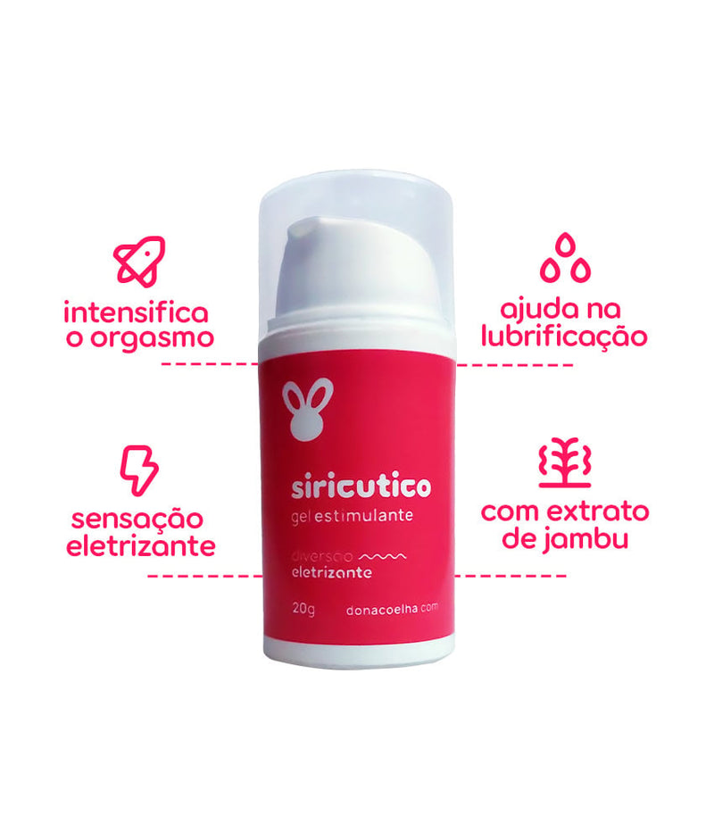 Dona Coelha Siricutico – Gel Estimulante que Vibra e Aquece