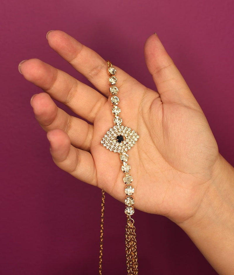 Joia de Corpo Olho Grego com Strass