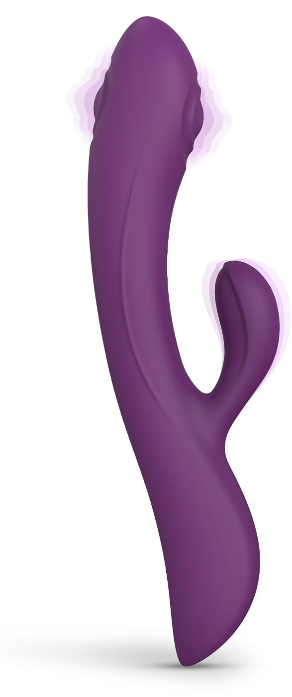 Bunny & Clyde Vibrador Rabbit com Tapping Purple Rain