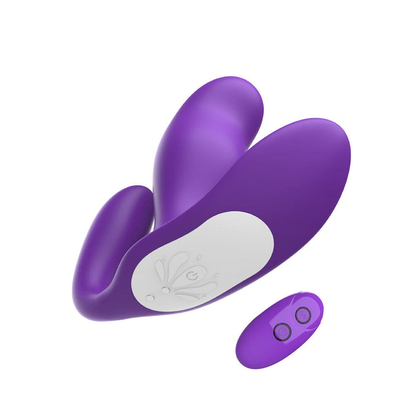 Plug Anal Vibratório Duplo com controle remoto